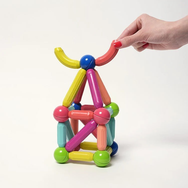 Montessori-magnetische bouwset met 36 onderdelen