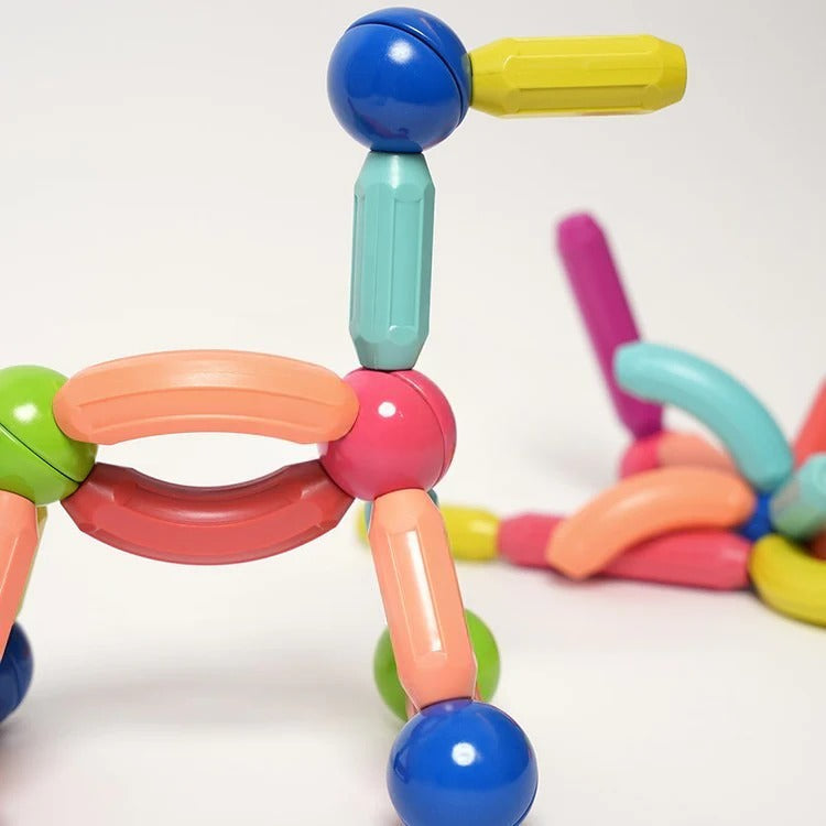 Montessori-magnetische bouwset met 36 onderdelen