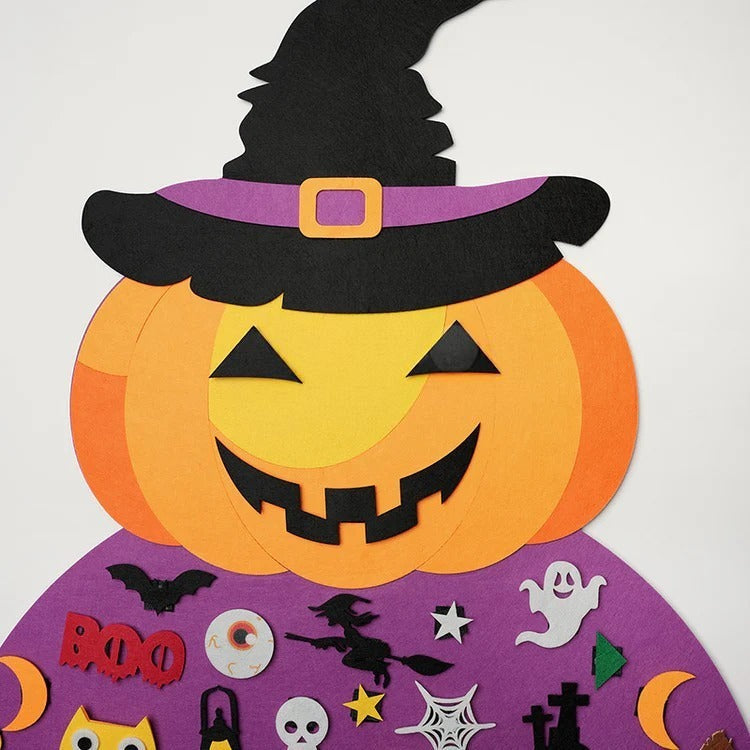 Montessori-vilten Halloween-pompoen