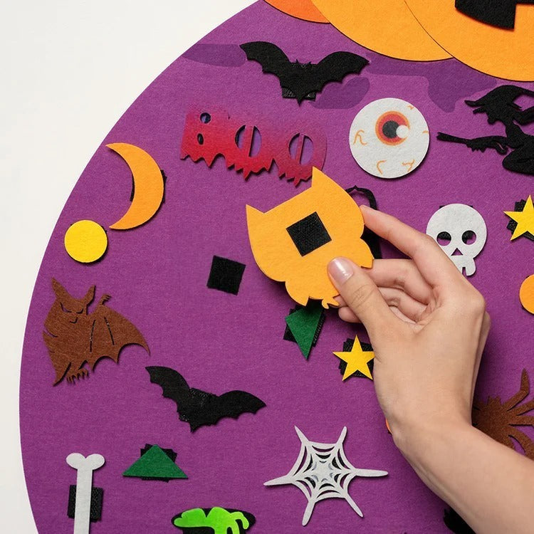 Montessori-vilten Halloween-pompoen