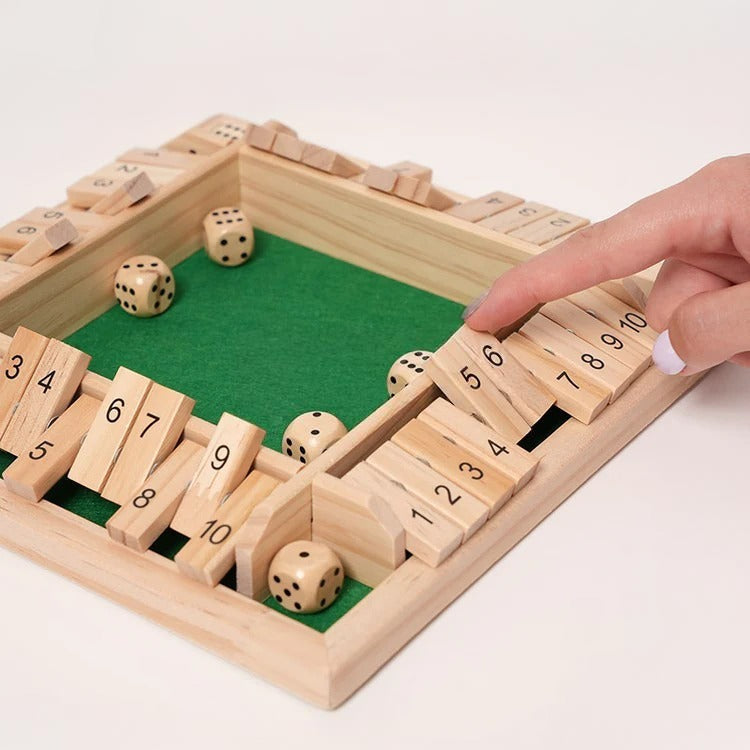 Montessori-cijferspel met dobbelstenen