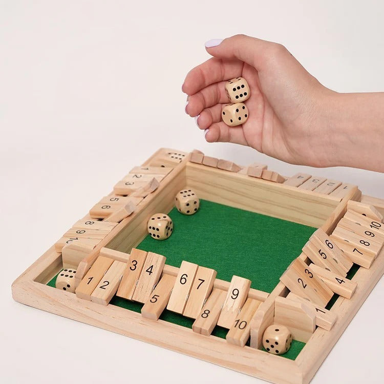 Montessori-cijferspel met dobbelstenen