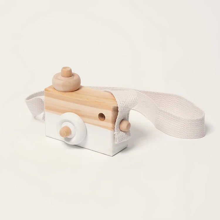 Montessori-speelcamera van hout