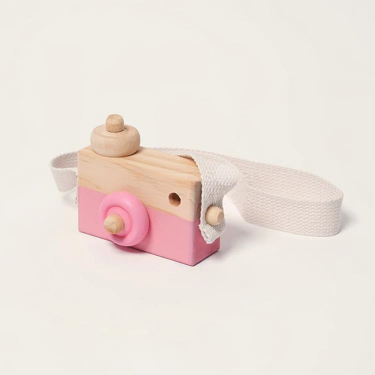 Montessori-speelcamera van hout