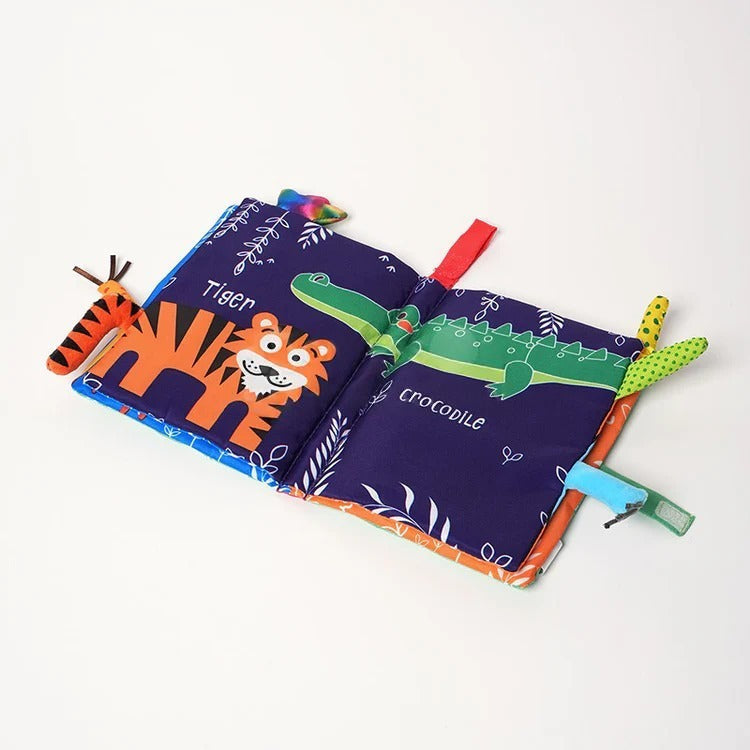 Montessori-stoffen boek voor baby's