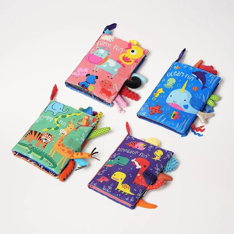 Montessori-stoffen boek voor baby's