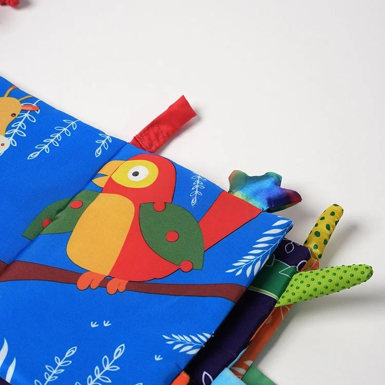 Montessori-stoffen boek voor baby's