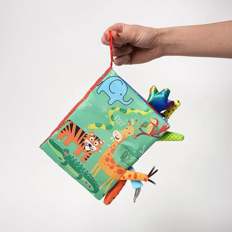 Montessori-stoffen boek voor baby's