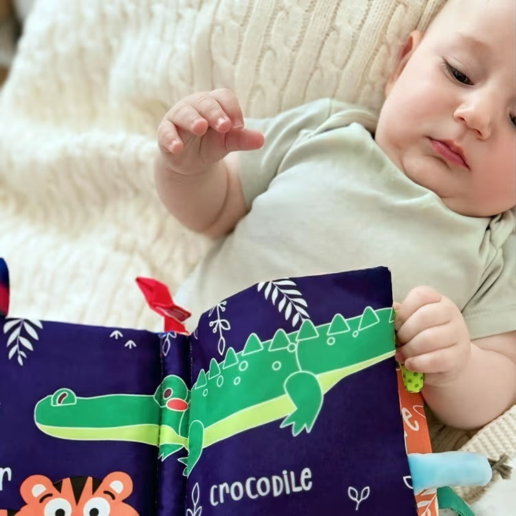 Montessori-stoffen boek voor baby's