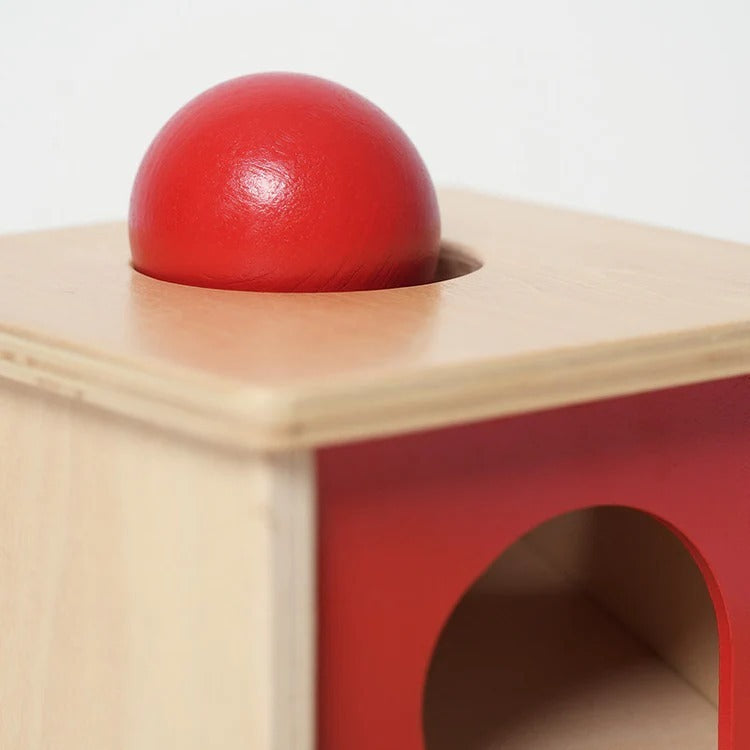 Montessori-objectpermanentiebox van hout