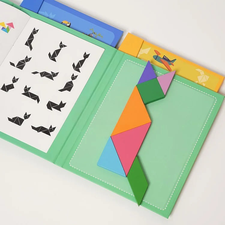 Montessori-magnetisch tangramboek