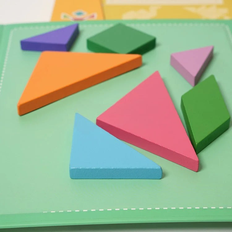 Montessori-magnetisch tangramboek