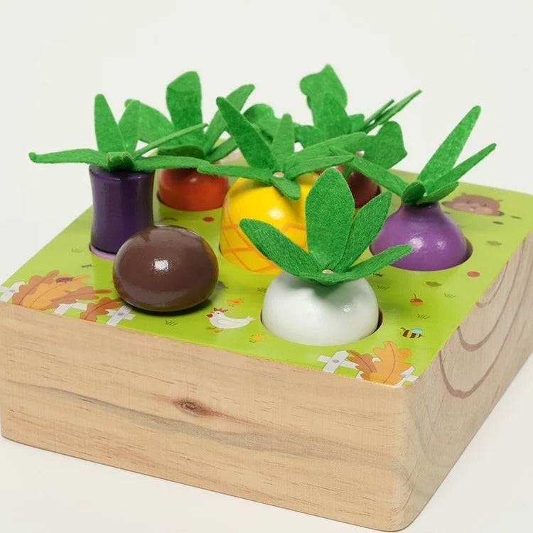 Montessori-houten groenteset