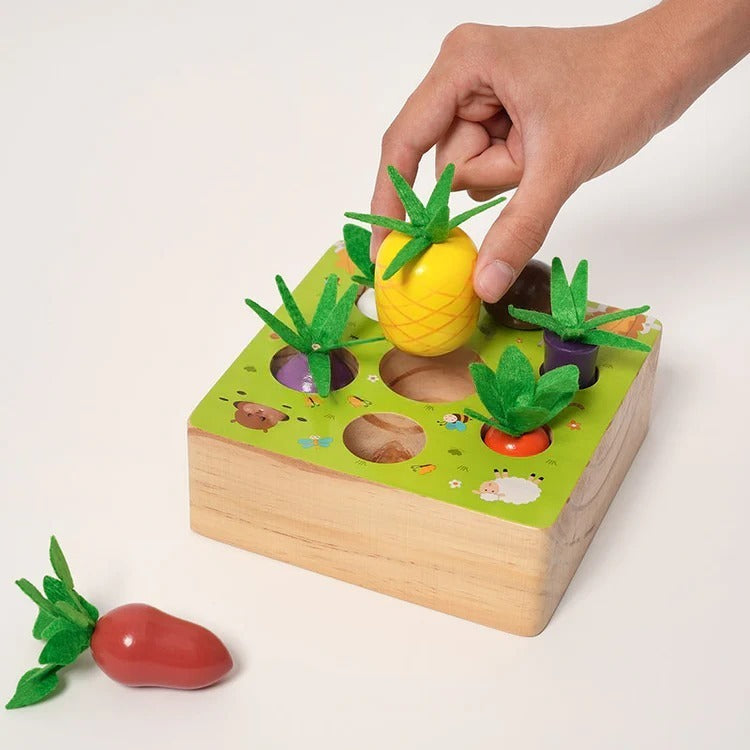 Montessori-houten groenteset