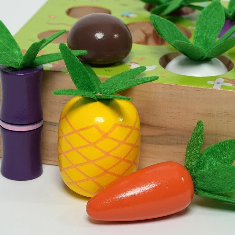 Montessori-houten groenteset