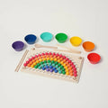 Montessori-rijgset met 77 regenboogkralen