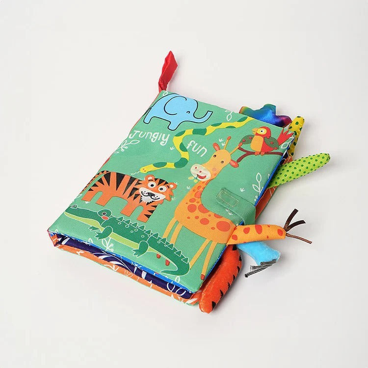 Montessori-stoffen boek voor baby's