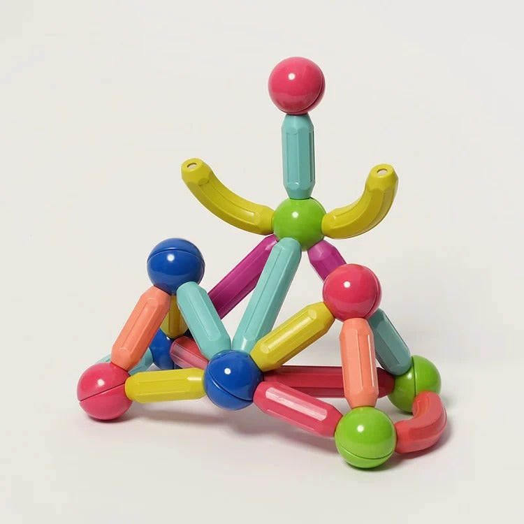 Montessori-magnetische bouwset met 36 onderdelen
