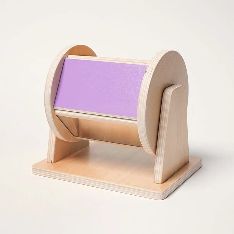 Montessori-draaitrommel in regenboogkleuren