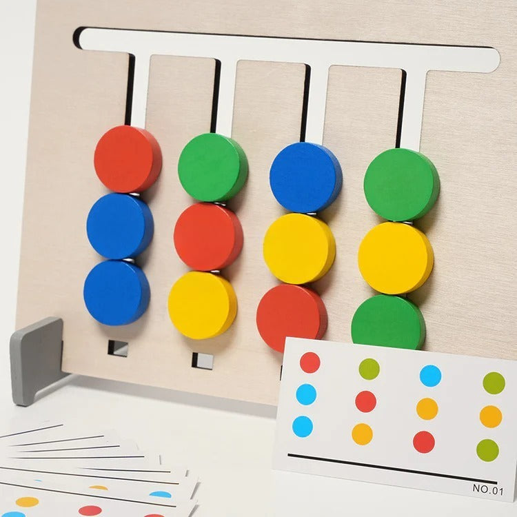 Dubbelzijdig Montessori-vormenkoppelspel