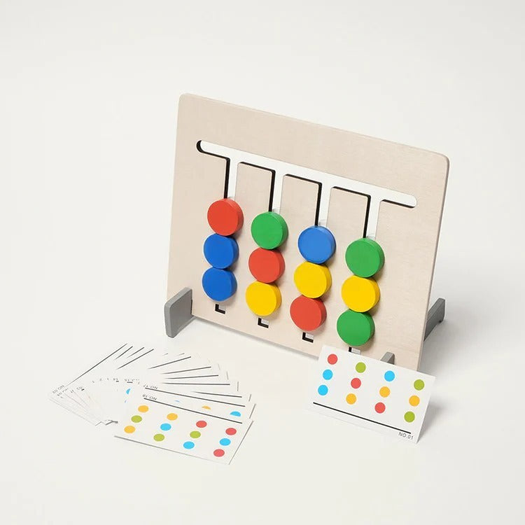 Dubbelzijdig Montessori-vormenkoppelspel