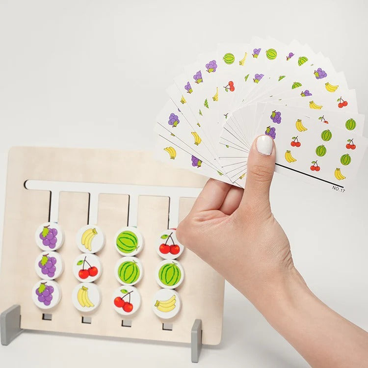 Dubbelzijdig Montessori-vormenkoppelspel