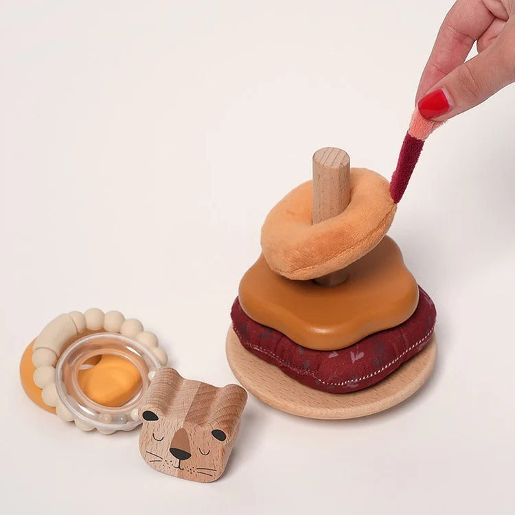 Montessori-stapelspel 'Kleine leeuw'
