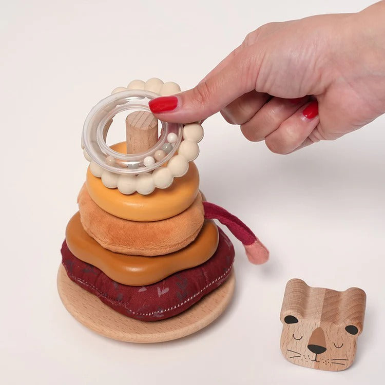 Montessori-stapelspel 'Kleine leeuw'