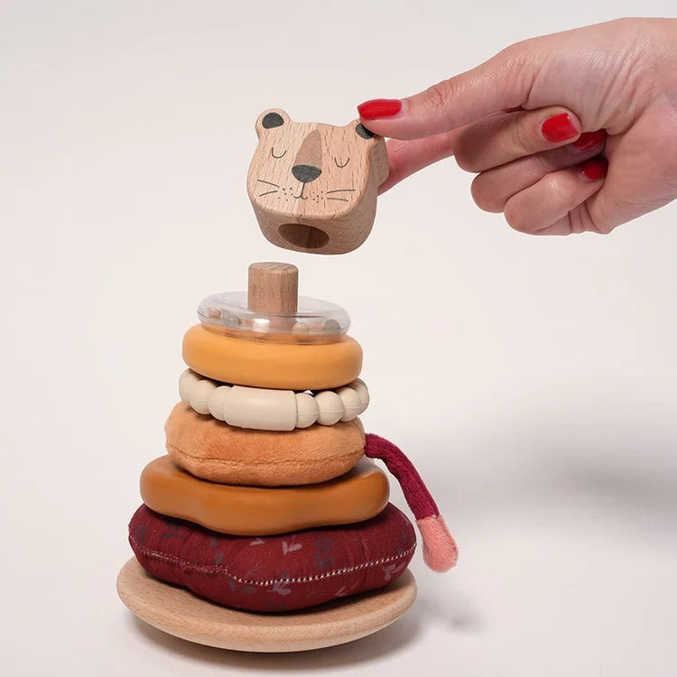 Montessori-stapelspel 'Kleine leeuw'