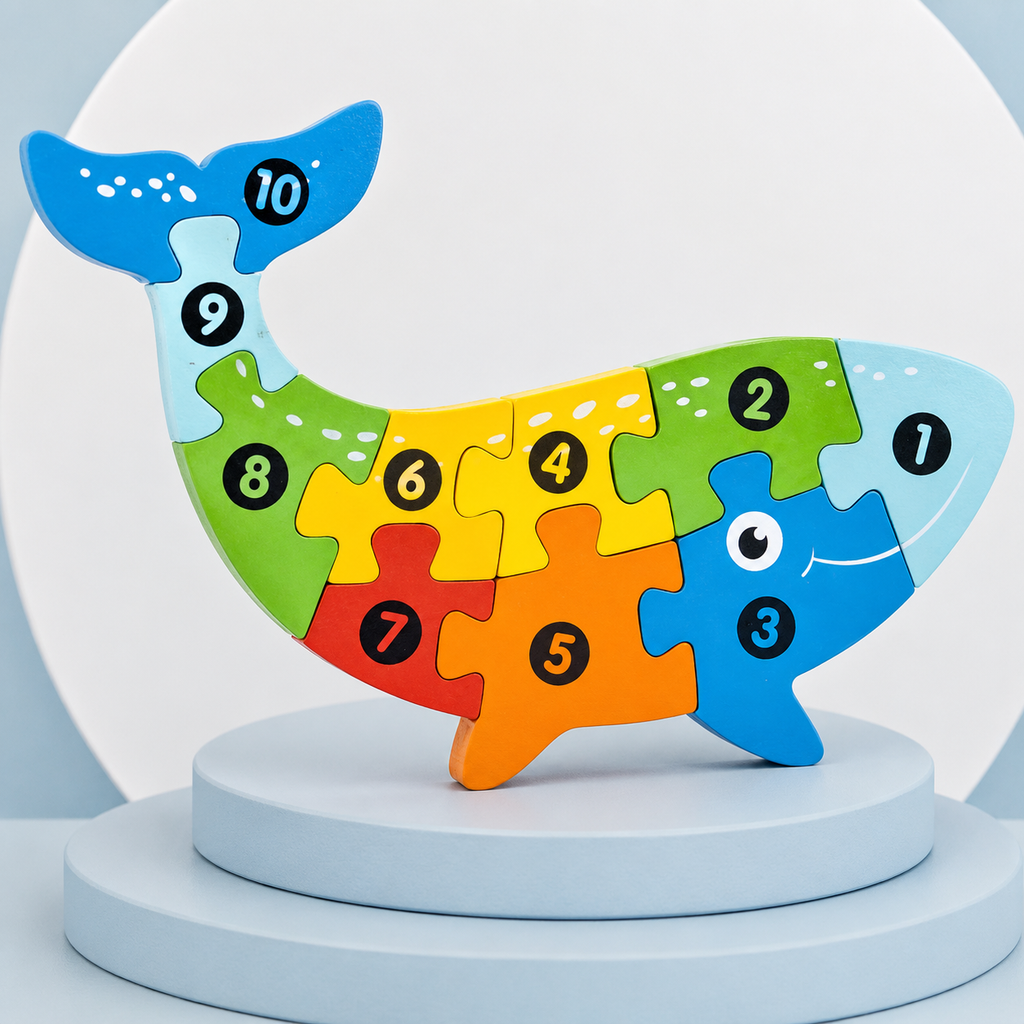 Montessori 3D-houten dierenpuzzel