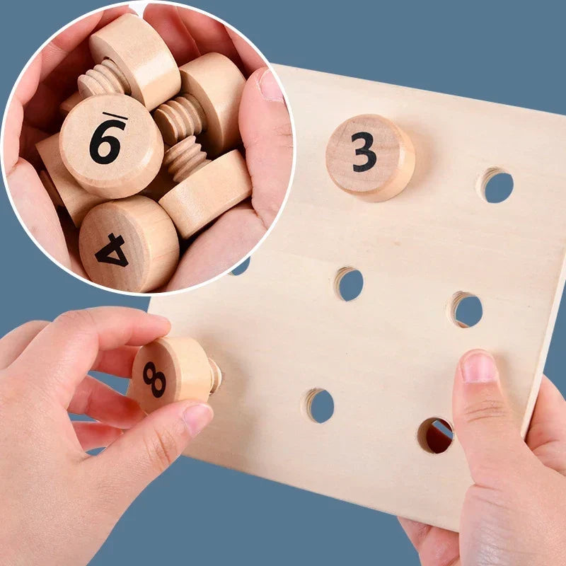 Montessori-leerspel voor cijfers, kleuren & vormen