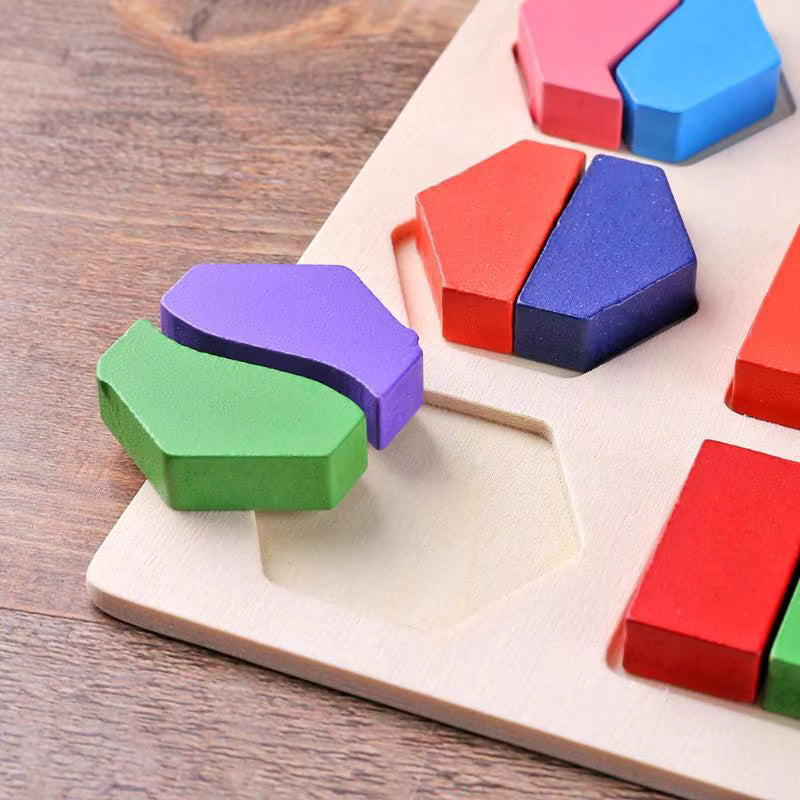 Montessori-koppelbord voor vormen & breuken