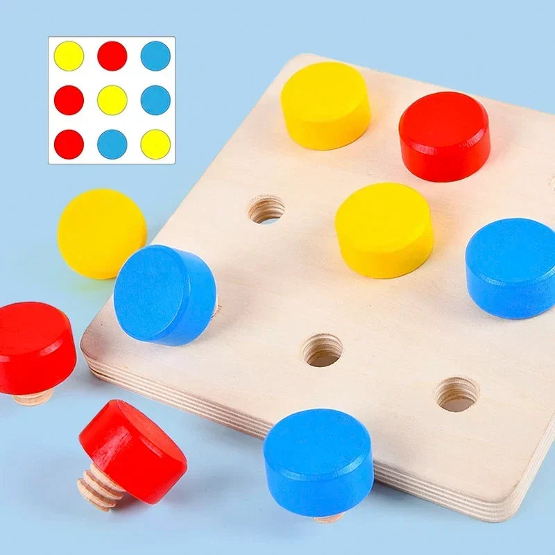 Montessori-leerspel voor cijfers, kleuren & vormen