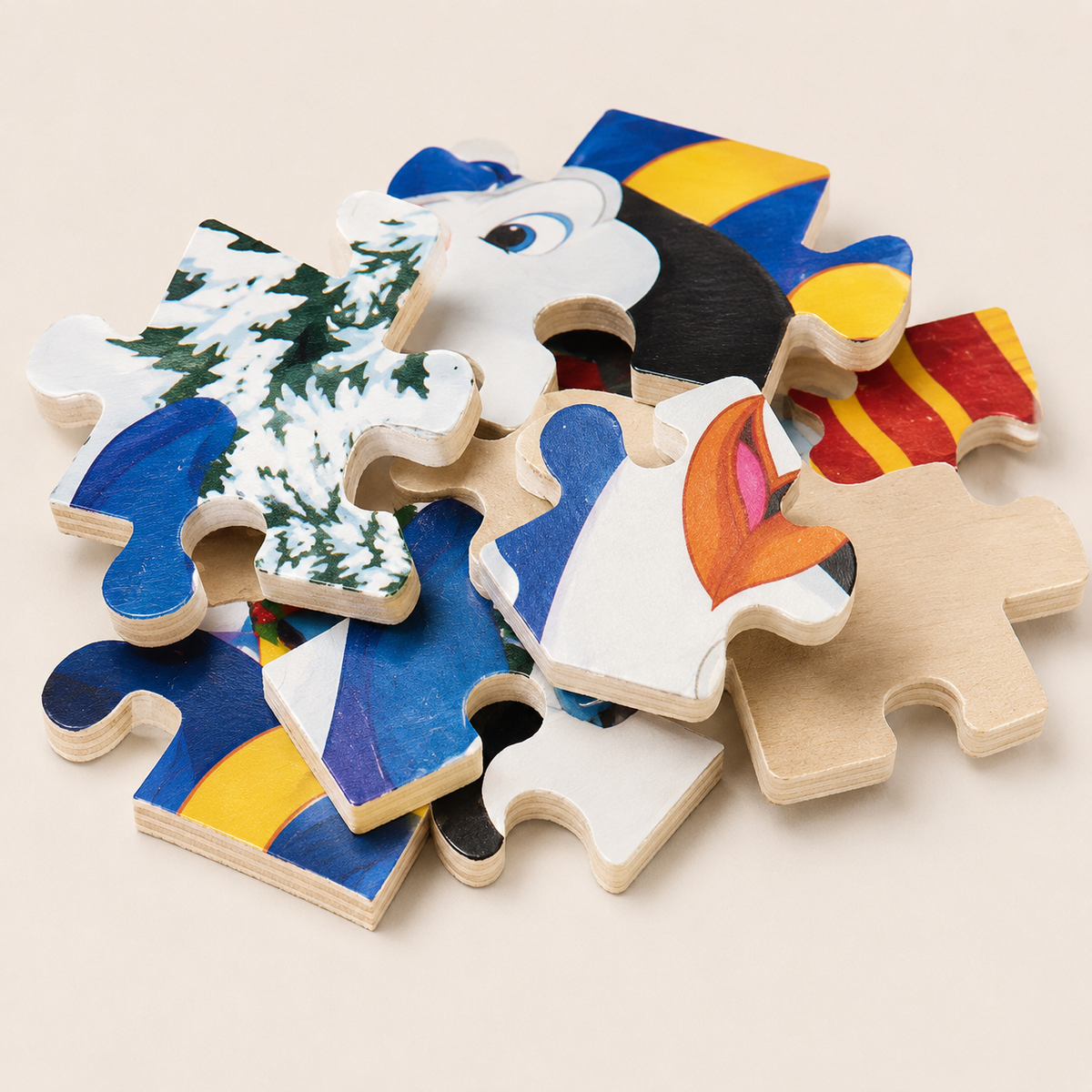 Montessori-houten dierenpuzzel voor kinderen