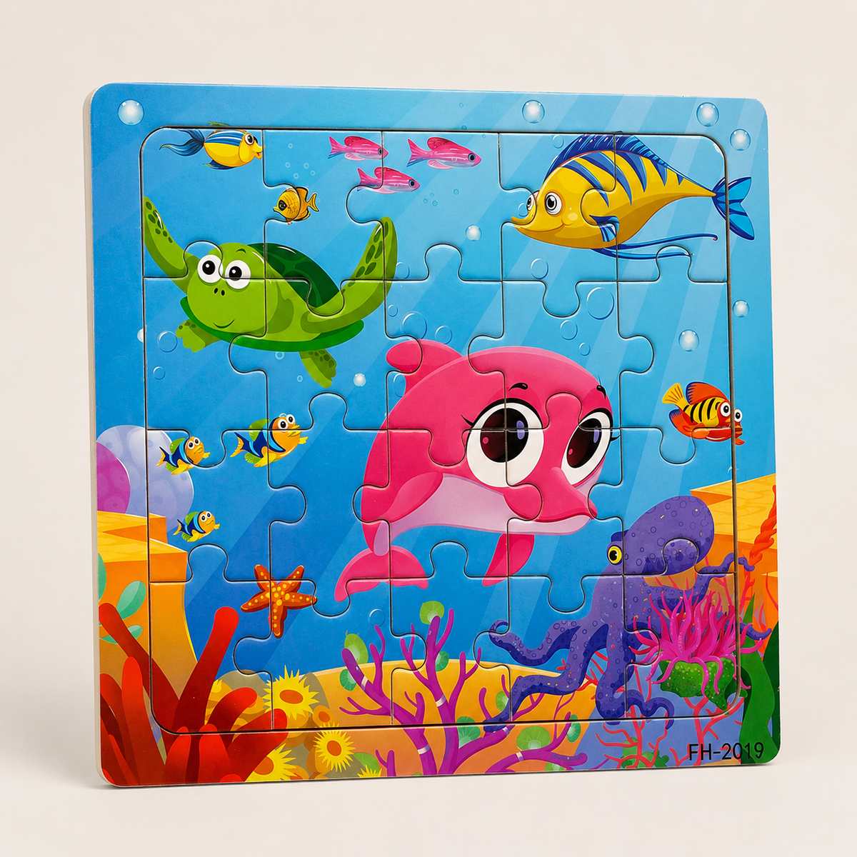 Montessori-houten dierenpuzzel voor kinderen
