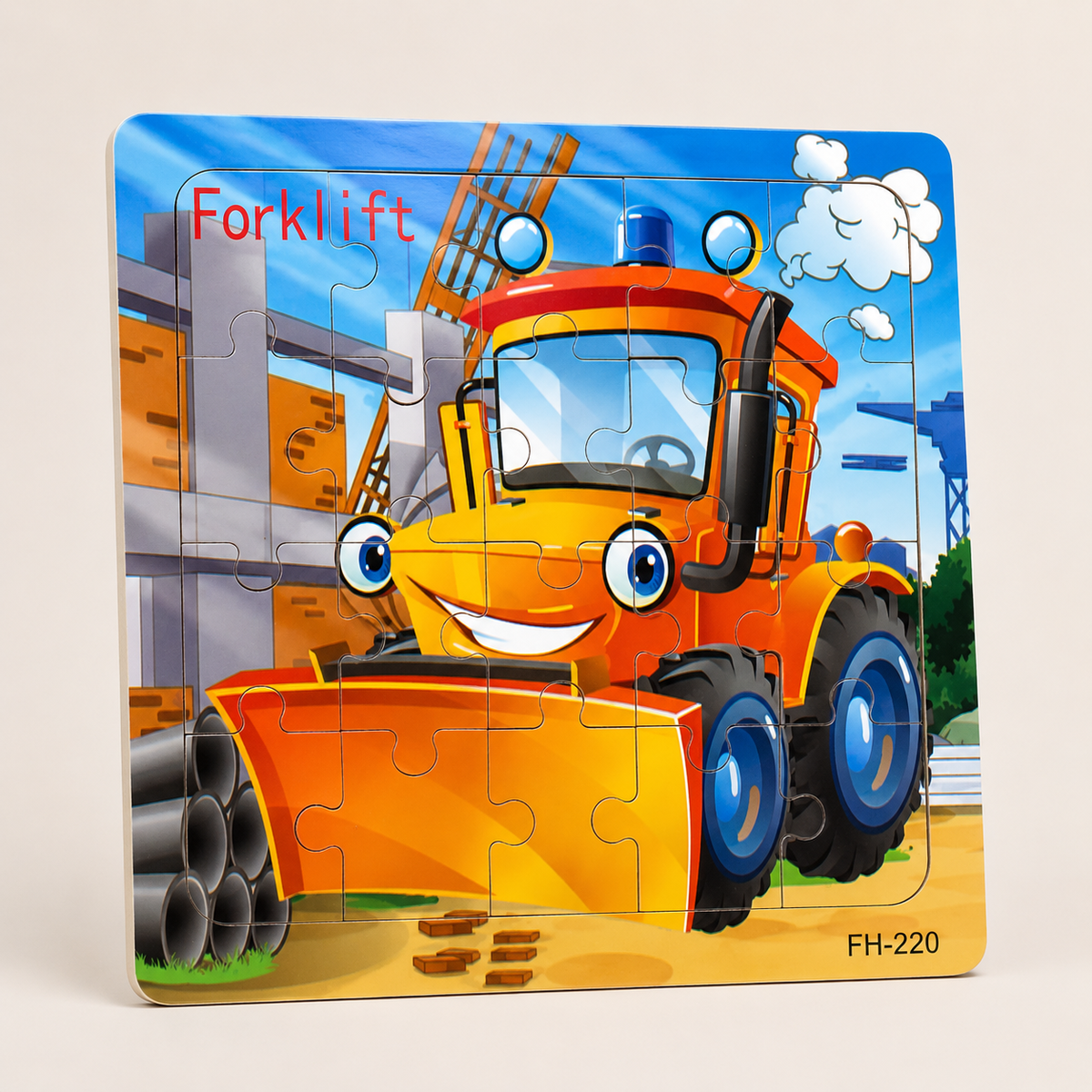 Montessori-houten dierenpuzzel voor kinderen
