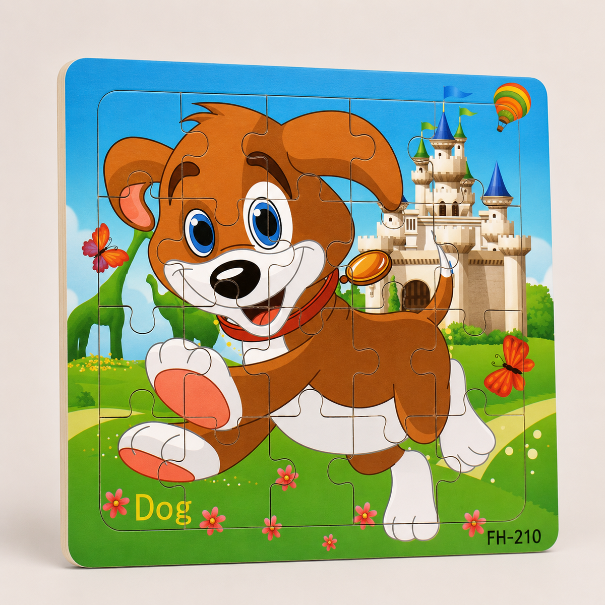Montessori-houten dierenpuzzel voor kinderen