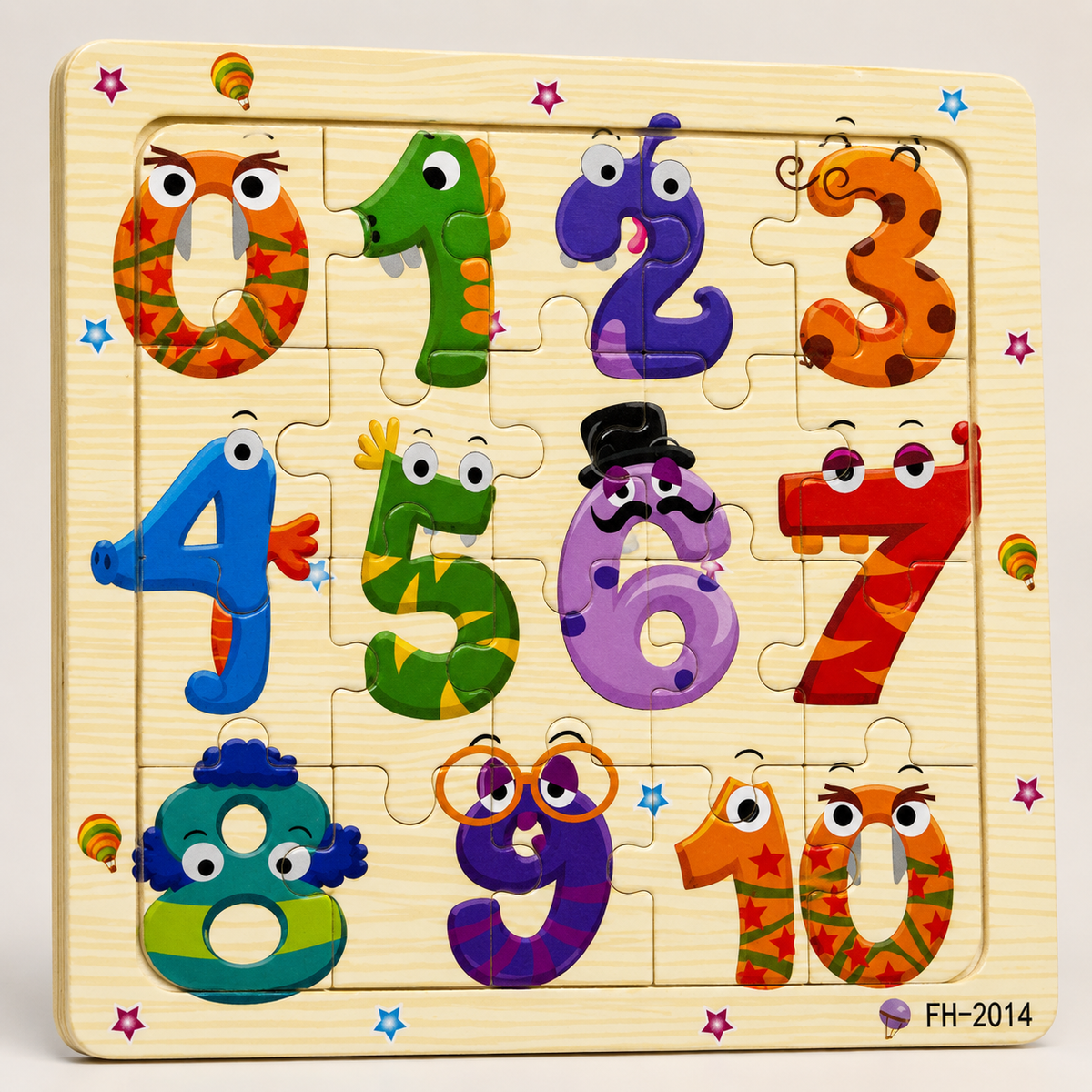 Montessori-houten dierenpuzzel voor kinderen