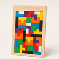 Montessori-magnetisch houten tangram