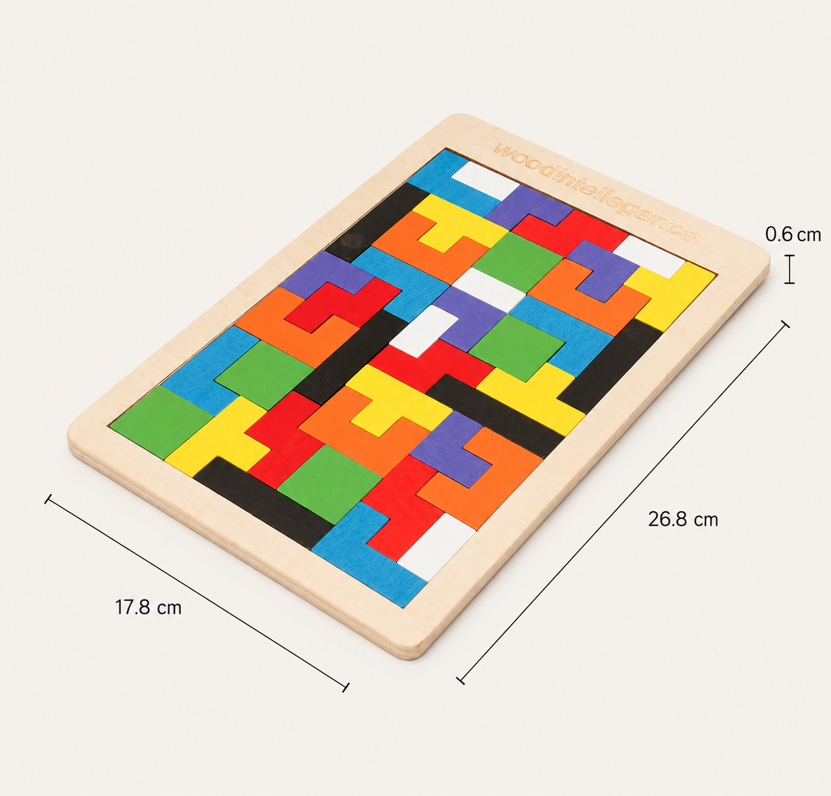 Montessori-magnetisch houten tangram