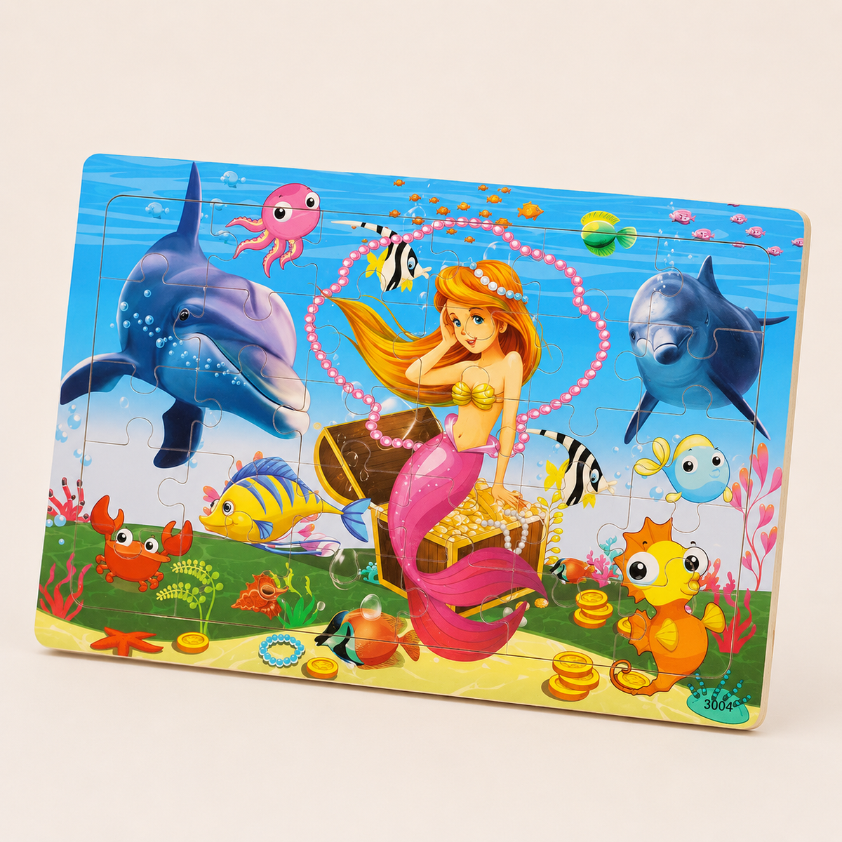 Houten dierenpuzzel voor kinderen