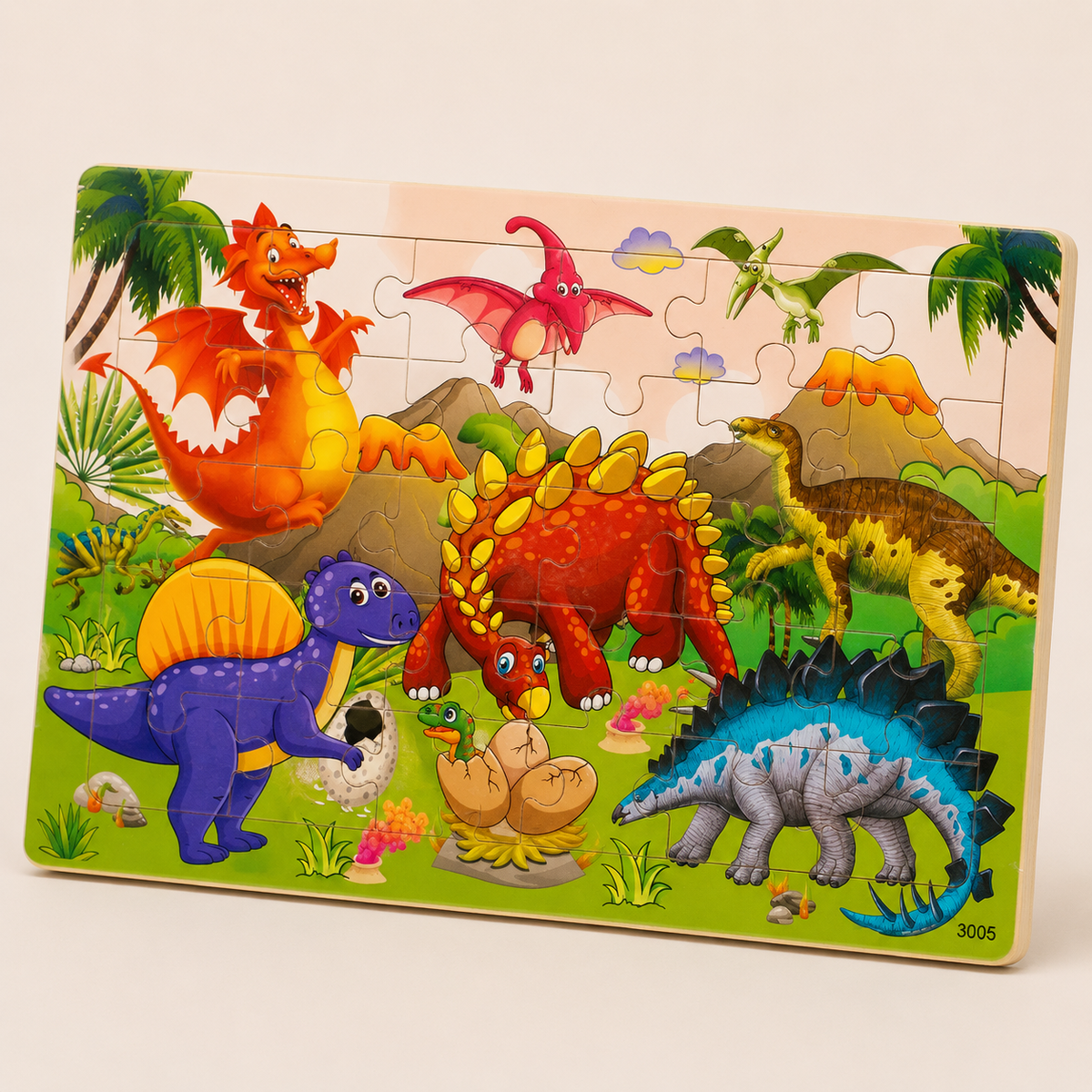 Houten dierenpuzzel voor kinderen