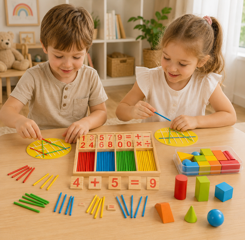 Montessori-rekenstaafjes-leerset