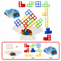 Tetris-balansspel met bouwstenen