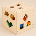 Montessori-houten vormenbox