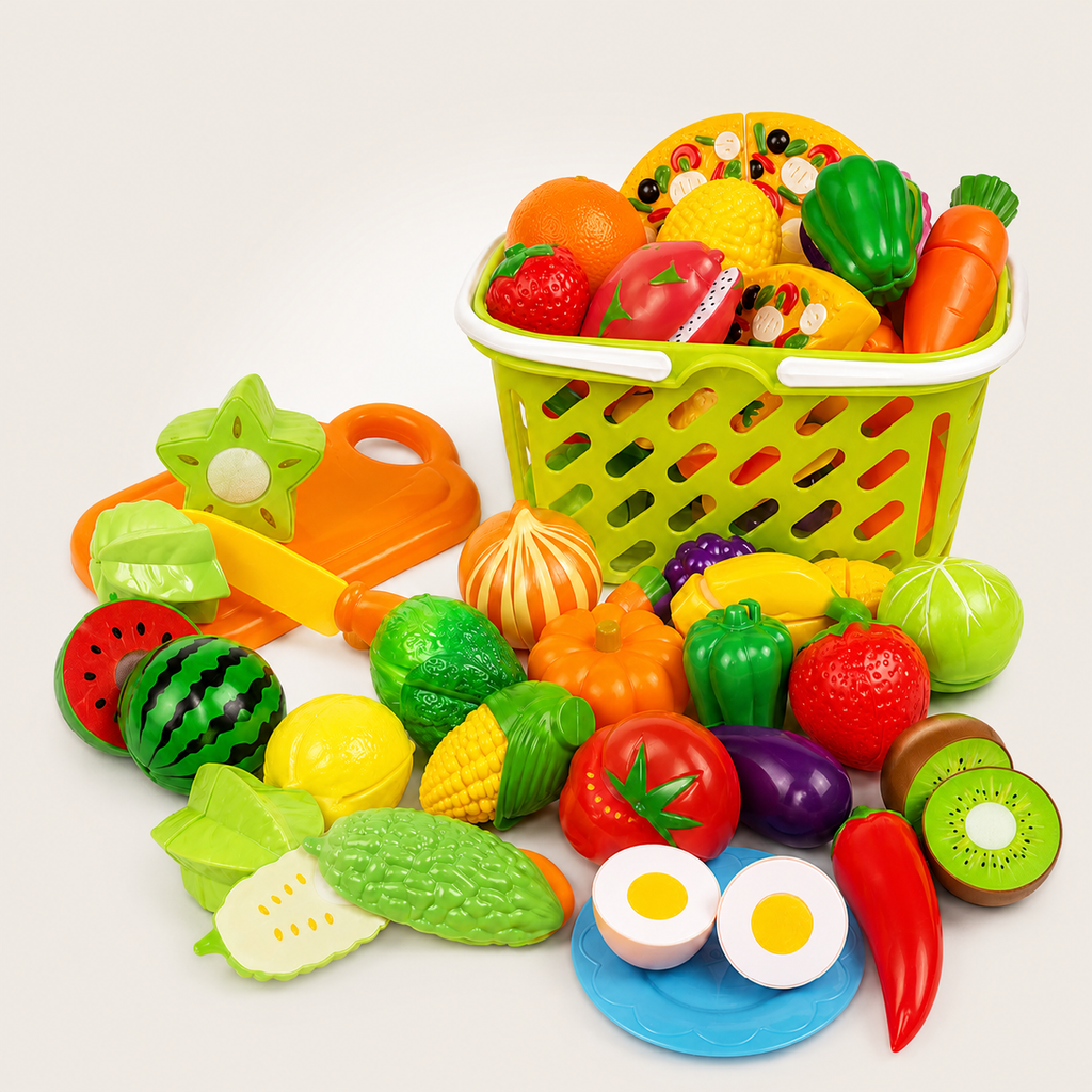 Montessori-snijset met fruit & groenten