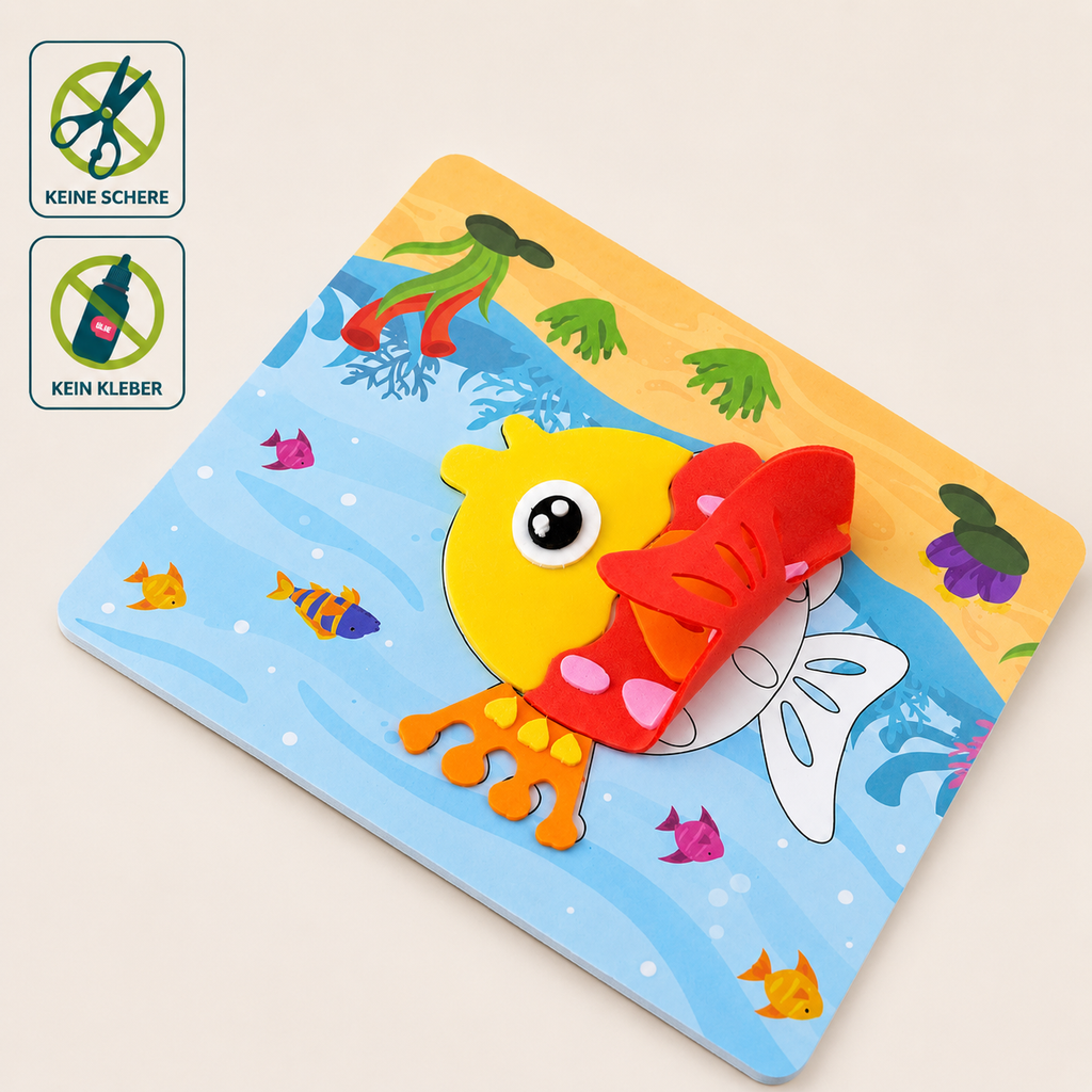 3D-schuimstickerset voor kinderen