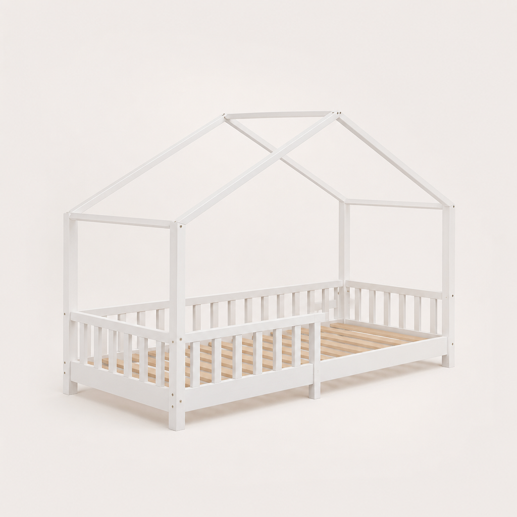 Montessori-huisbed met uitvalbeveiliging – 90 × 200 cm