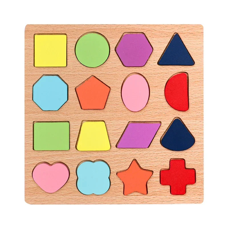 Montessori-leerpuzzels – letters, cijfers & vormen