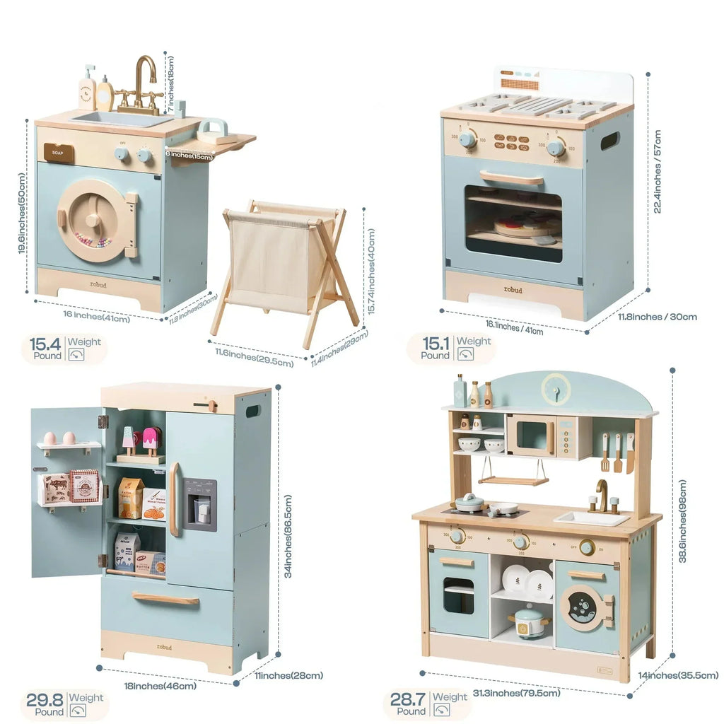 Montessori-speelmeubel voor keuken & huishouden